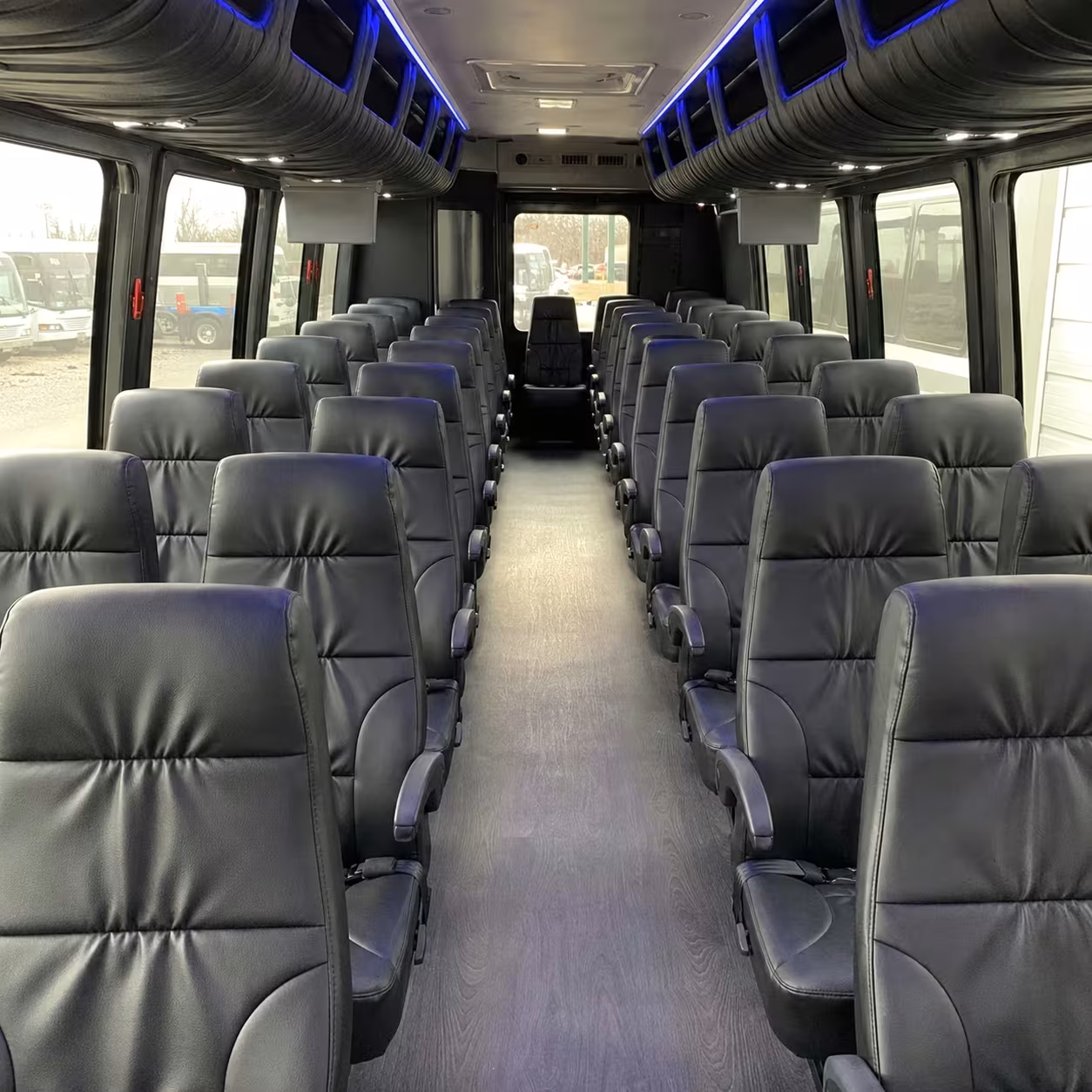 25 passenger minibus inside