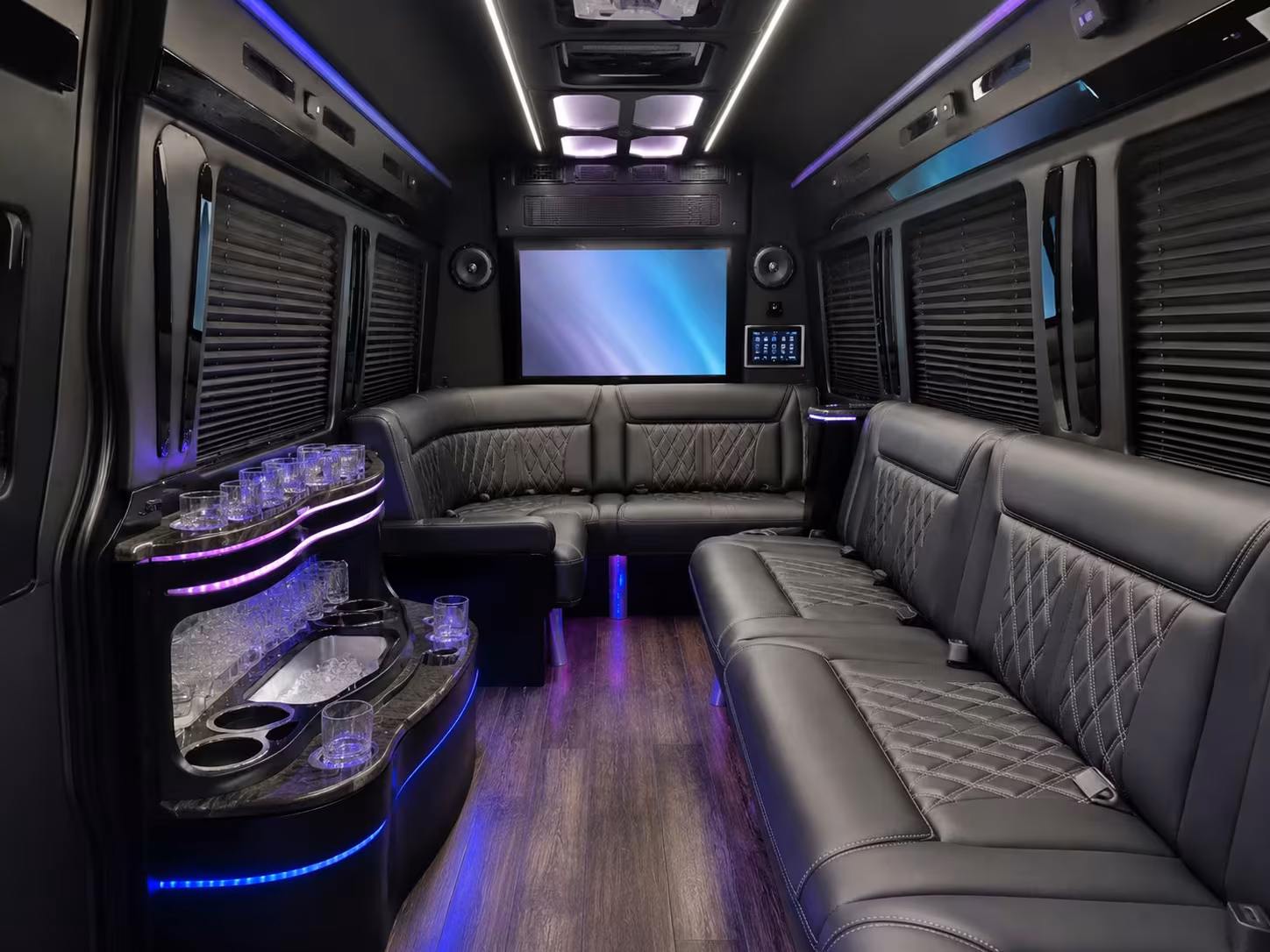 bus rental options for fontana trips
