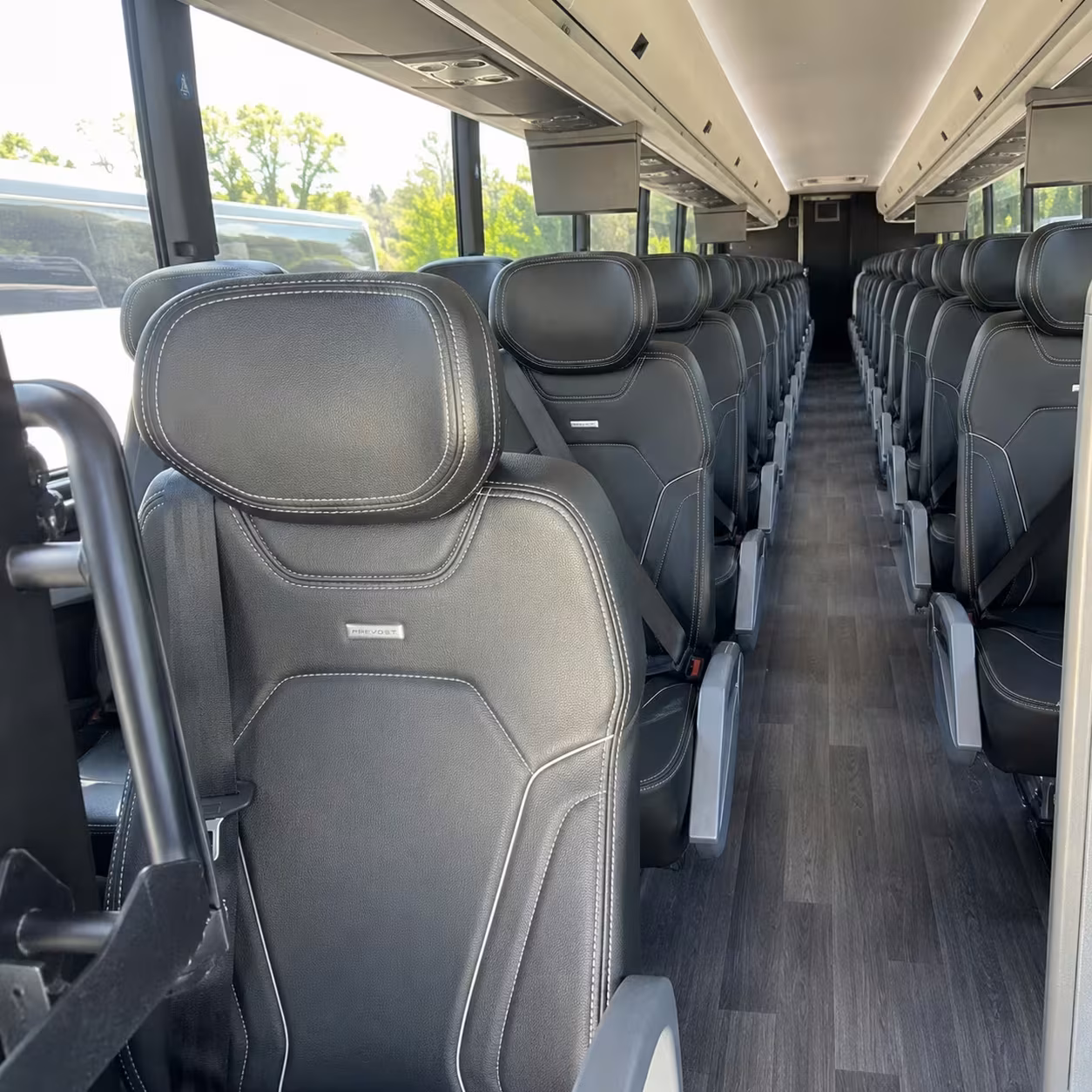 fontana charter bus interior