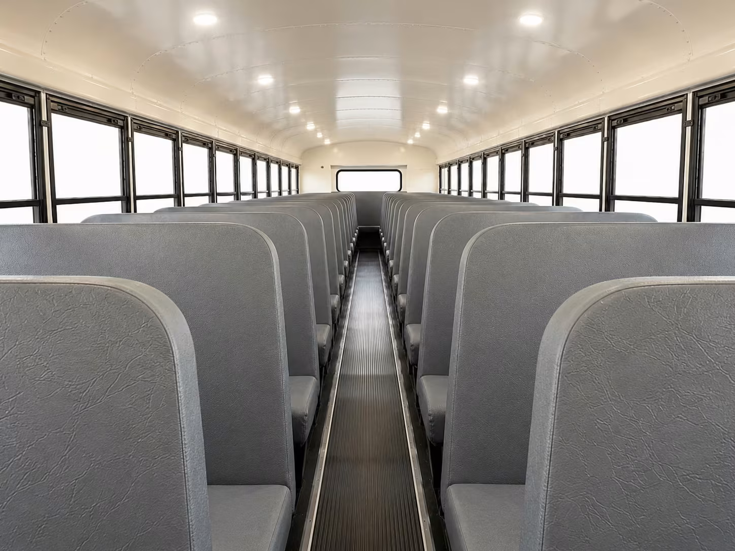 school bus inside
