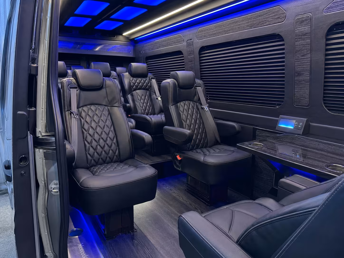 sprinter van transportation for groups and events across fontana